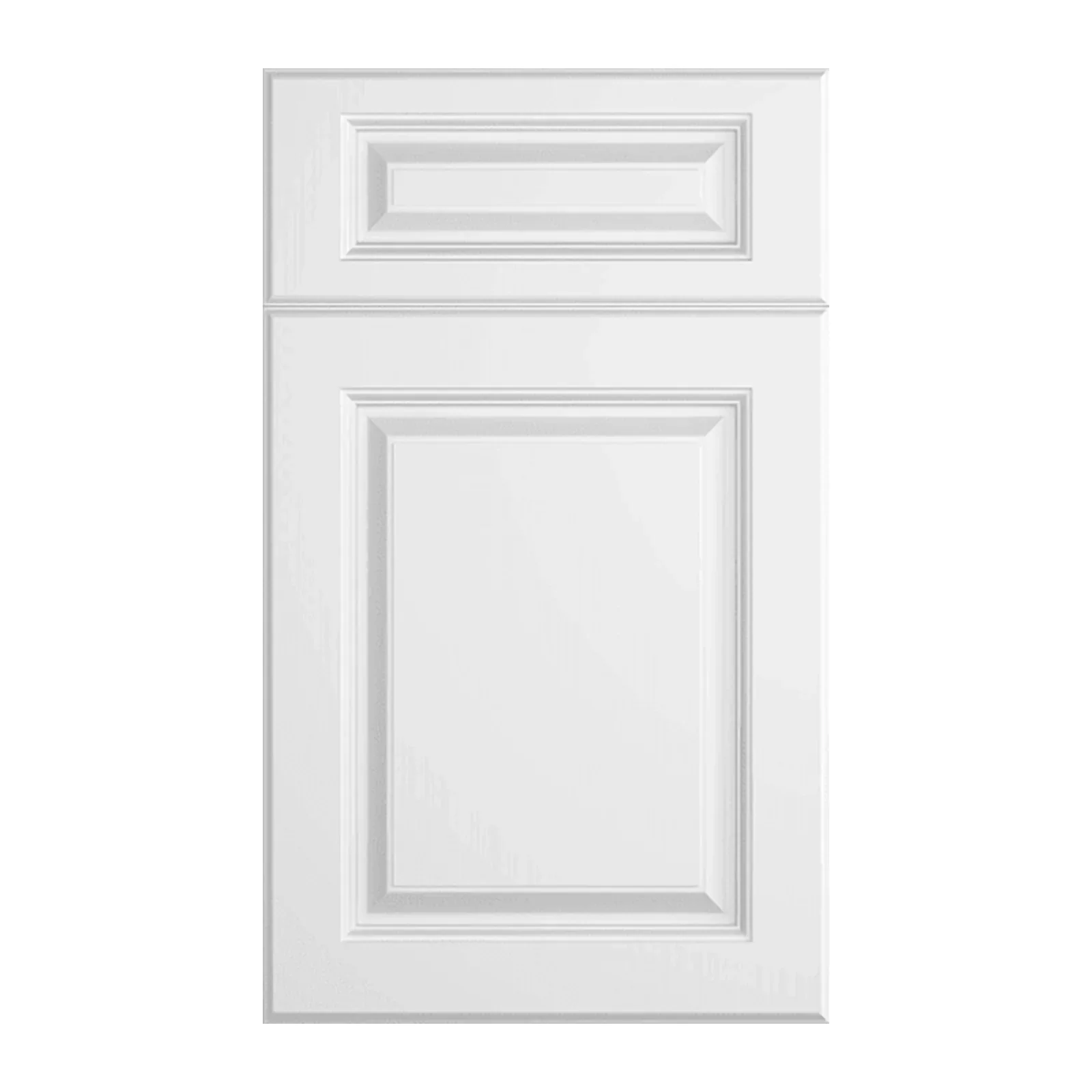 Cubitac Prestige Newport Latte Cabinets | White Raised Panel